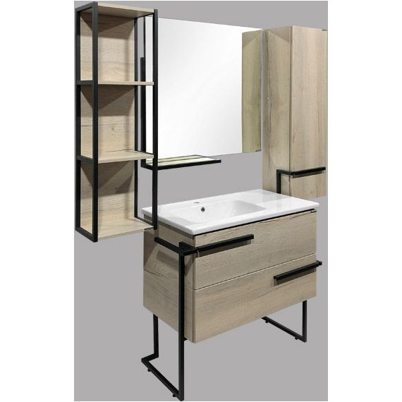 Шкаф подвесной Comforty Дюссельдорф 35 см, дуб дымчатый - фото 5