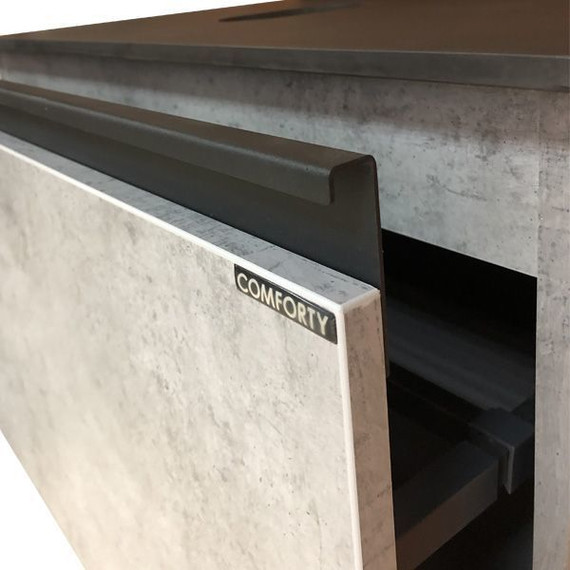 Тумба подвесная с раковиной Comforty Эдинбург 75 см, бетон светлый - фото 12