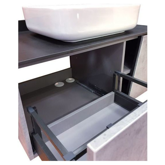 Тумба подвесная с раковиной Comforty Эдинбург 90 см, бетон светлый - фото, картинка 12 Тумба подвесная с раковиной Comforty Эдинбург 90 см, бетон светлый - фото 12