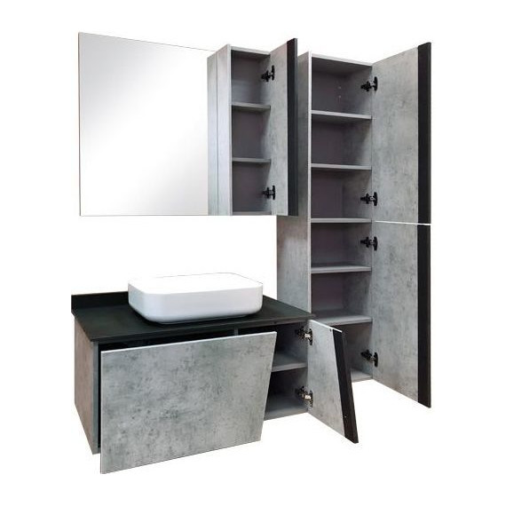 Тумба подвесная с раковиной Comforty Эдинбург 90 см, бетон светлый - фото, картинка 9 Тумба подвесная с раковиной Comforty Эдинбург 90 см, бетон светлый - фото 9