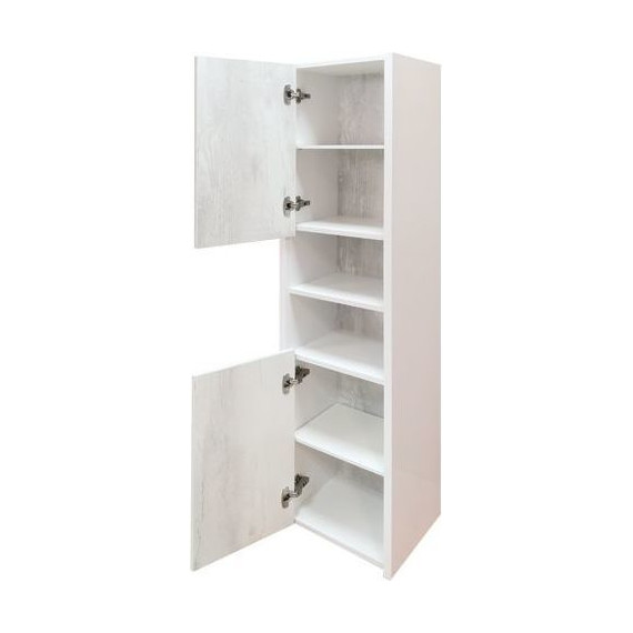 Пенал подвесной Comforty Женева 35 см, дуб белый - фото 7