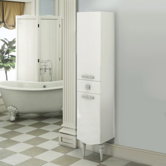 Пенал напольный Comforty Монако 40 см R, белый - фото 5