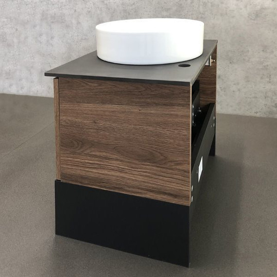 Тумба подвесная с раковиной Comforty Штутгарт 60 см (раковина 9111), дуб тёмно-коричневый - фото, картинка 9 Тумба подвесная с раковиной Comforty Штутгарт 60 см (раковина 9111), дуб тёмно-коричневый - фото 9