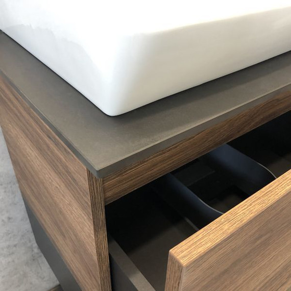 Тумба подвесная с раковиной Comforty Штутгарт 60 см (раковина 9055RA-50), дуб тёмно-коричневый - фото, картинка 11 Тумба подвесная с раковиной Comforty Штутгарт 60 см (раковина 9055RA-50), дуб тёмно-коричневый - фото 11