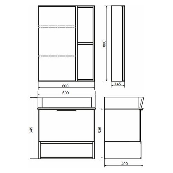 Тумба подвесная с раковиной Comforty Штутгарт 60 см (раковина 9055RA-50), дуб тёмно-коричневый - фото, картинка 12 Тумба подвесная с раковиной Comforty Штутгарт 60 см (раковина 9055RA-50), дуб тёмно-коричневый - фото 12