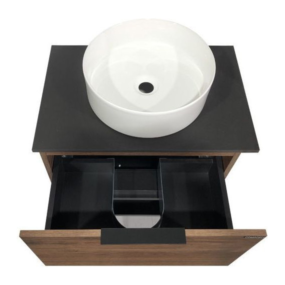 Тумба подвесная с раковиной Comforty Штутгарт 60 см (раковина 9111), дуб тёмно-коричневый - фото, картинка 8 Тумба подвесная с раковиной Comforty Штутгарт 60 см (раковина 9111), дуб тёмно-коричневый - фото 8