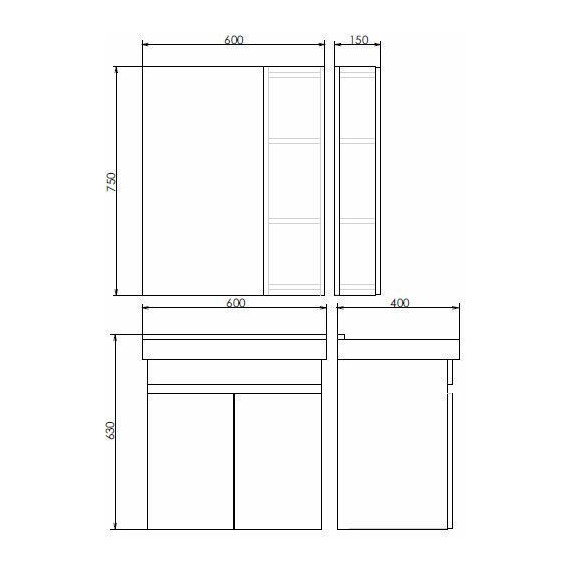 Тумба подвесная с раковиной Comforty Тромсе 60 см, дуб сонома - фото, картинка 12 Тумба подвесная с раковиной Comforty Тромсе 60 см, дуб сонома - фото 12