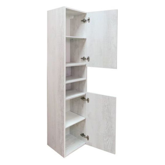 Пенал подвесной Comforty Верона 35 см, дуб белый - фото 4