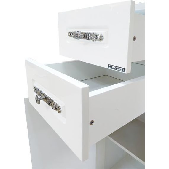 Пенал напольный Comforty Версаль 40 см, слоновая кость - фото 4