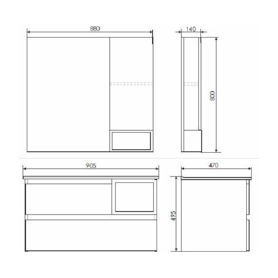 Тумба подвесная с раковиной Comforty Турин 90L см, дуб бежевый - фото 13