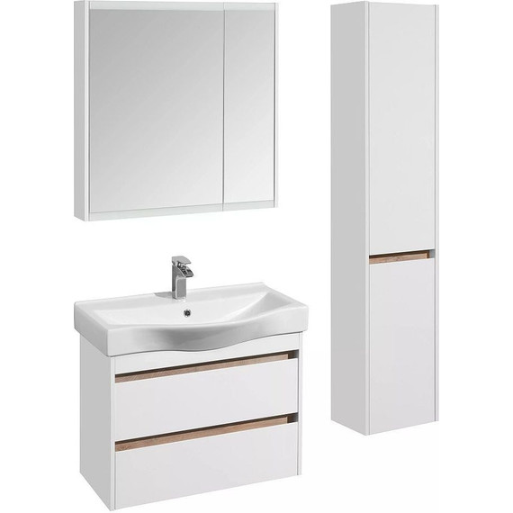 Зеркало-шкаф Акватон Нортон 80 см 1A249202NT010, белый - фото, картинка 5 Зеркало-шкаф Акватон Нортон 80 см 1A249202NT010, белый - фото 5