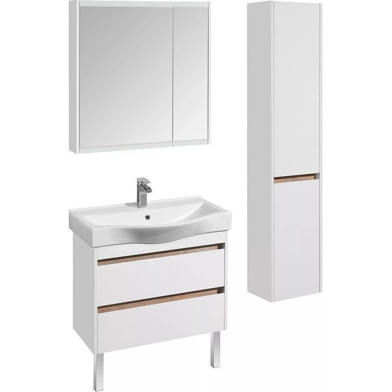 Зеркало-шкаф Акватон Нортон 80 см 1A249202NT010, белый - фото, картинка 6 Зеркало-шкаф Акватон Нортон 80 см 1A249202NT010, белый - фото 6