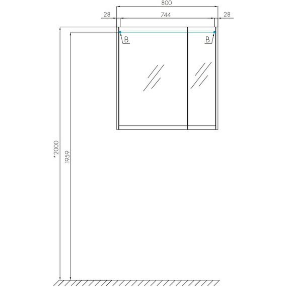 Зеркало-шкаф Акватон Нортон 80 см 1A249202NT010, белый - фото, картинка 9 Зеркало-шкаф Акватон Нортон 80 см 1A249202NT010, белый - фото 9