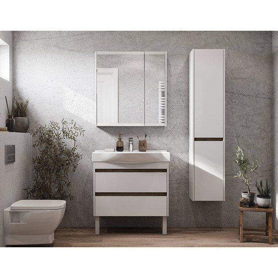 Зеркало-шкаф Акватон Нортон 80 см 1A249202NT010, белый - фото, картинка 7 Зеркало-шкаф Акватон Нортон 80 см 1A249202NT010, белый - фото 7