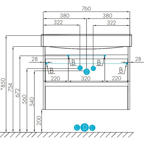 Тумба подвесная с раковиной Акватон Нортон 80 см 1A2489K0NT010, белый/дуб эндгрейн - фото, картинка 13 Тумба подвесная с раковиной Акватон Нортон 80 см 1A2489K0NT010, белый/дуб эндгрейн - фото 13
