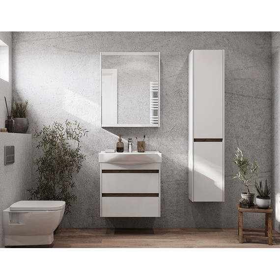 Зеркало-шкаф Акватон Нортон 65 см 1A249102NT010, белый - фото, картинка 8 Зеркало-шкаф Акватон Нортон 65 см 1A249102NT010, белый - фото 8