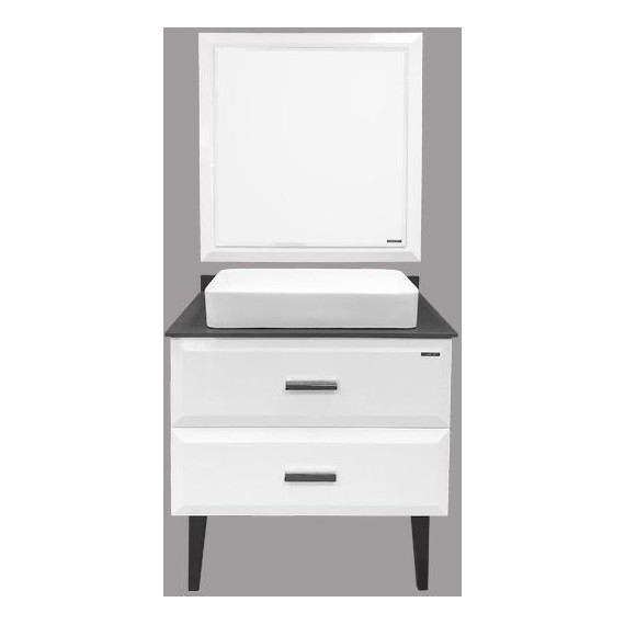 Зеркало Comforty Империя 80 см, белый - фото 3