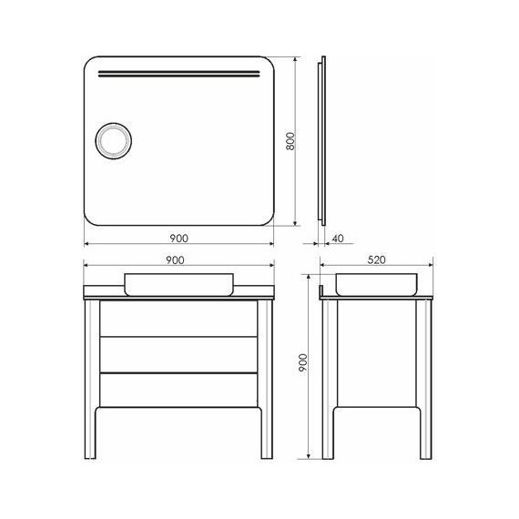 Зеркало Comforty Лондон 90 см - фото 6
