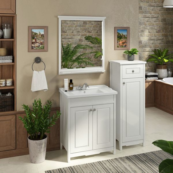 Пенал напольный Comforty Тбилиси 40 см, белый - фото 12