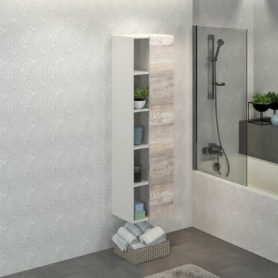 Пенал подвесной Comforty Турин 45 см, дуб бежевый - фото 9