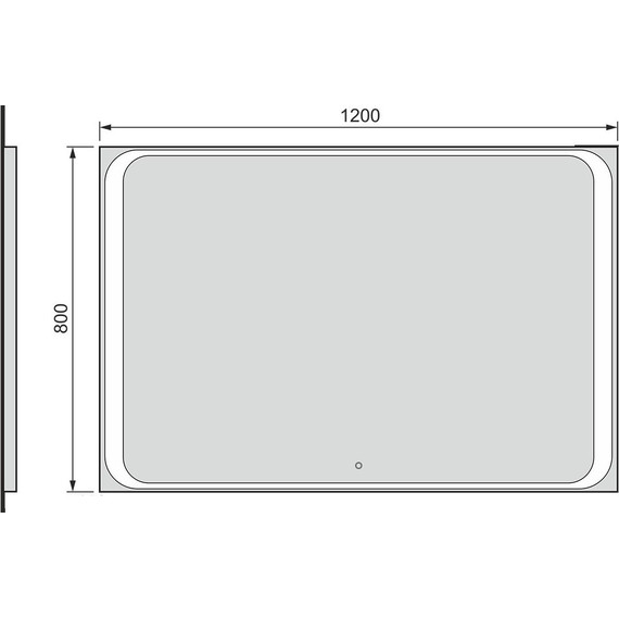 Зеркало Jorno Modul 120 см Mоl.02.120/W - фото 4