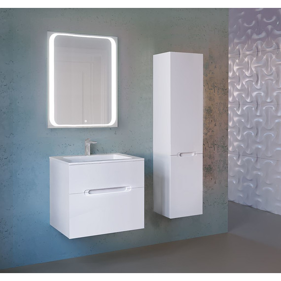 Пенал подвесной Jorno Modul 35 см Mоl.04.150/P/W, белый - фото 5