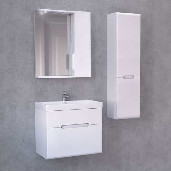 Зеркало-шкаф Jorno Moduo Slim 60 см Mod.03.60/W, белый - фото 3