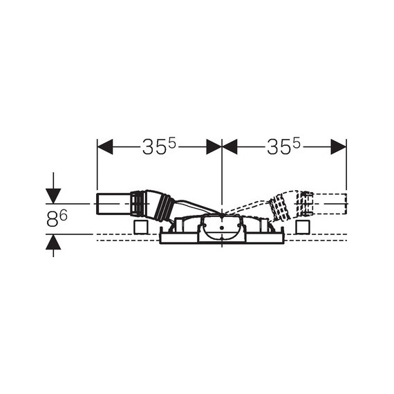 Инсталляция для трапа Geberit Duofix 111.591.00.1 H50хD50 - фото 4