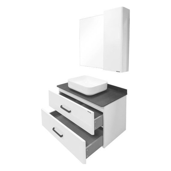 Зеркало-шкаф Comforty Амстердам 95 см, белый - фото 5