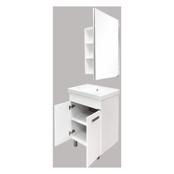 Зеркало-шкаф Comforty Диана 60 см, белый - фото 4