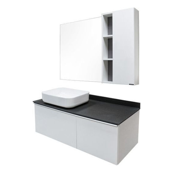 Зеркало-шкаф Comforty Милан 120 см, белый - фото 4