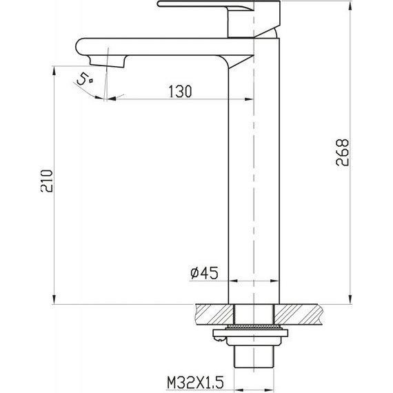 Смеситель для раковины высокий BelBagno Nova NOV-LMC-IN, сатин, Цвет производителя: сатин - фото, картинка 2 Смеситель для раковины высокий BelBagno Nova NOV-LMC-IN, сатин, Цвет производителя: сатин - фото 2