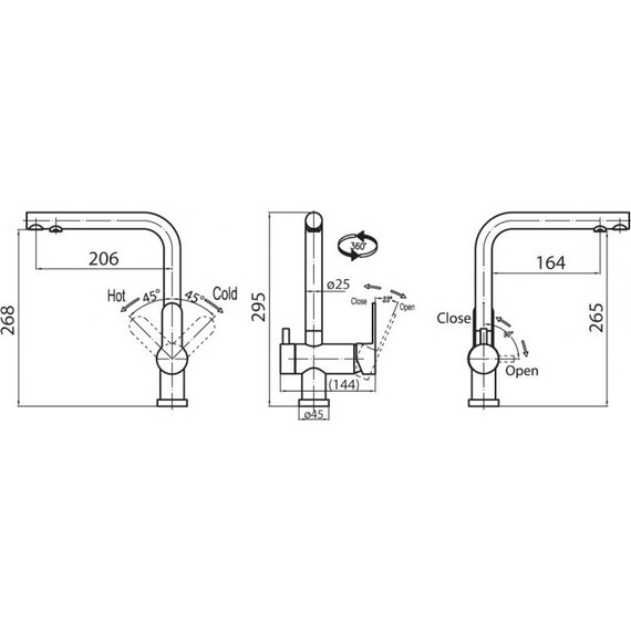 Смеситель для кухни BelBagno TAN-LACM-CRM - фото, картинка 2 Смеситель для кухни BelBagno TAN-LACM-CRM - фото 2