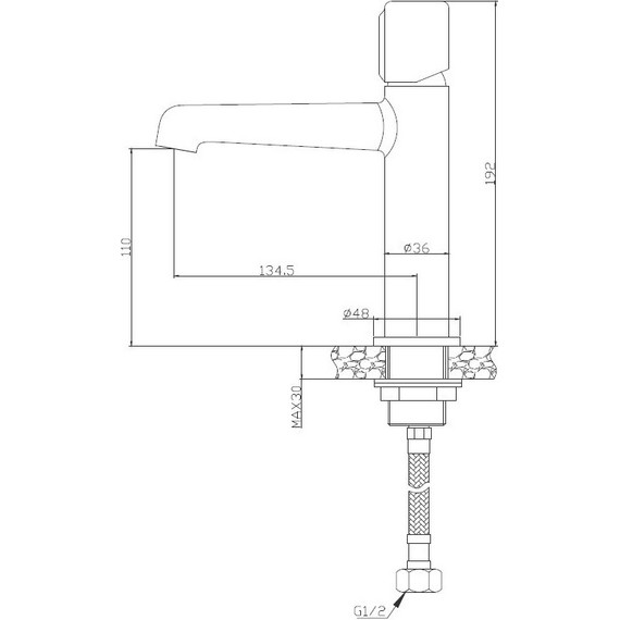 Смеситель для раковины BelBagno UNO-LVM-CRM, Цвет производителя: хром - фото, картинка 2 Смеситель для раковины BelBagno UNO-LVM-CRM, Цвет производителя: хром - фото 2