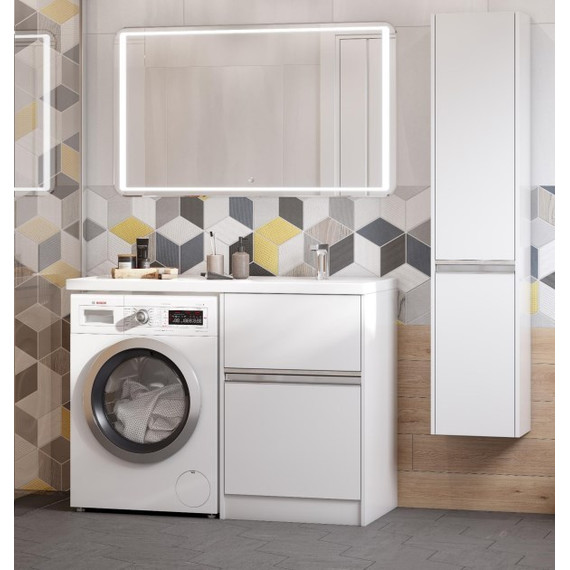 Раковина над стиральной машиной Акватон Лондри 120 см 1A72243KLH010 (раковина справа) - фото 5