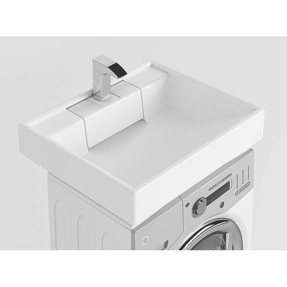 Раковина над стиральной машиной Акватон Рейн 60 см 1A72103KRW010 - фото, картинка 3 Раковина над стиральной машиной Акватон Рейн 60 см 1A72103KRW010 - фото 3