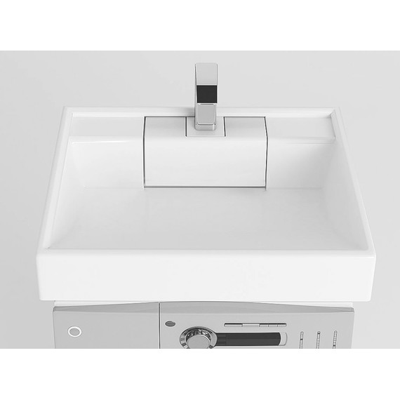 Раковина над стиральной машиной Акватон Рейн 60 см 1A72103KRW010 - фото, картинка 4 Раковина над стиральной машиной Акватон Рейн 60 см 1A72103KRW010 - фото 4