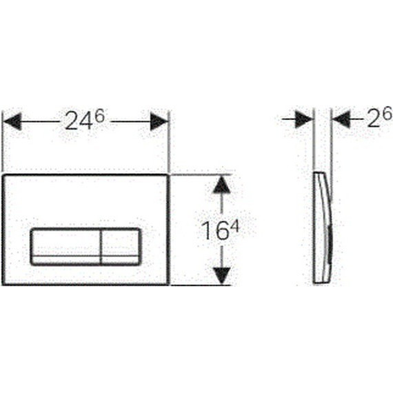 Кнопка смыва Geberit Delta 51 115.105.21.1, хром глянец - фото, картинка 2 Кнопка смыва Geberit Delta 51 115.105.21.1, хром глянец - фото 2