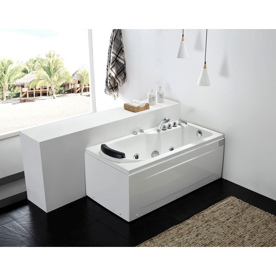 Ванна гидромассажная Gemy G9006-1.7 B 172x77 см R - фото 2