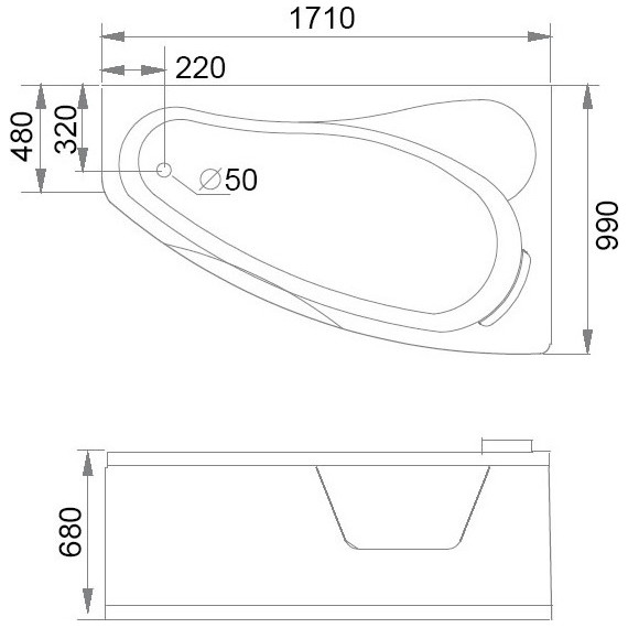 Ванна гидромассажная Gemy G9046 II B 171x99 см R - фото 4