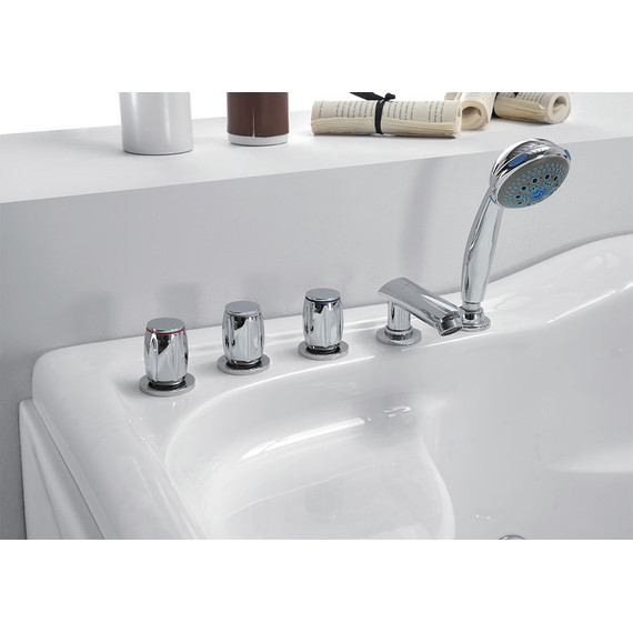 Ванна гидромассажная Gemy G9083 B 180x121 см R - фото 4