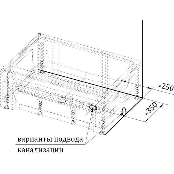Поддон акриловый Радомир Верчелли 120х80 см L (высокий) - фото, картинка 4 Поддон акриловый Радомир Верчелли 120х80 см L (высокий) - фото 4