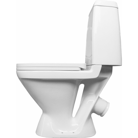 Унитаз-компакт Sanita Кама комфорт WC.CC/Kama/2-TM/WHT.G/S1 с крышкой - фото, картинка 3 Унитаз-компакт Sanita Кама комфорт WC.CC/Kama/2-TM/WHT.G/S1 с крышкой - фото 3