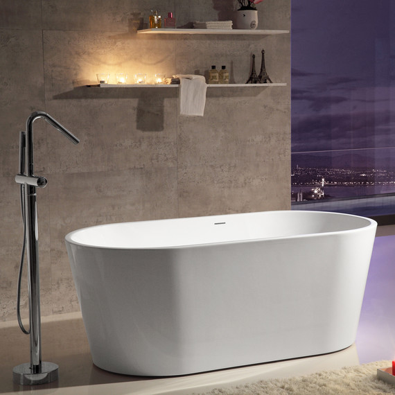 Ванна отдельностоящая Abber AB9203-1.4 140x70 см, Размер - мм: 1400х700 - фото 