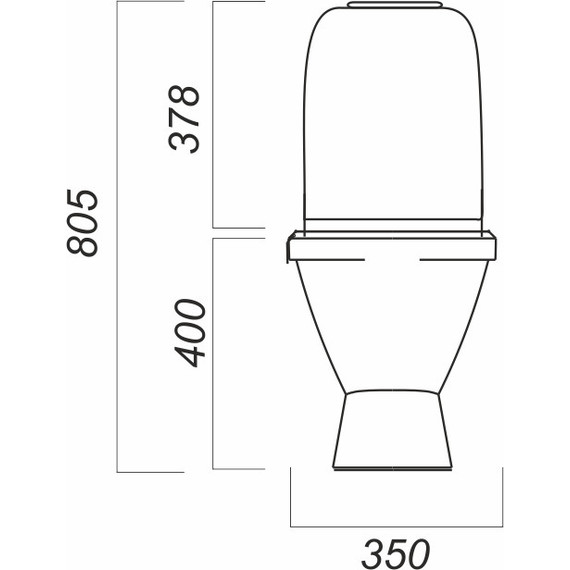 Унитаз-компакт Sanita Самарский комфорт WC.CC/Samarsky/2-TM/WHT.G/S1 с крышкой - фото, картинка 5 Унитаз-компакт Sanita Самарский комфорт WC.CC/Samarsky/2-TM/WHT.G/S1 с крышкой - фото 5