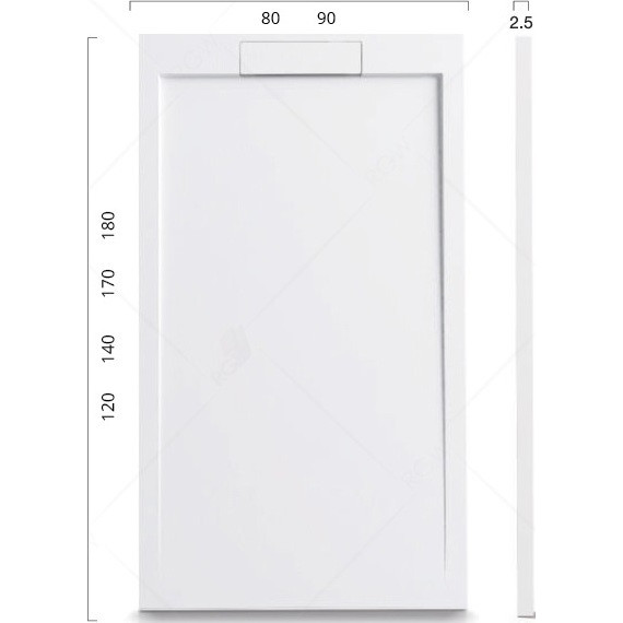 Каменный поддон RGW STL-W 120х90 см 14212912-01 - фото, картинка 2 Каменный поддон RGW STL-W 120х90 см 14212912-01 - фото 2