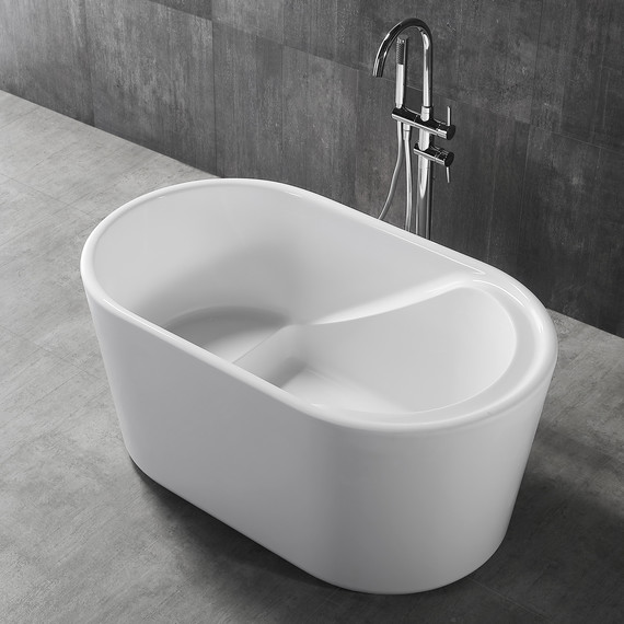 Ванна отдельностоящая сидячая Abber AB9277 130x75 см - фото 