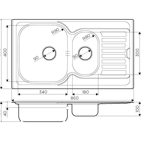 Кухонная мойка Omoikiri Kashiogawa 86-2-IN 0,7 мм 4993454, нержавеющая сталь, Цвет производителя: нержавеющая сталь - фото 3