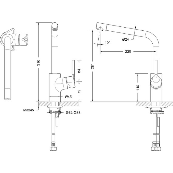 Смеситель для кухни Bravat Palace F7172217CP-1-RUS - фото 5
