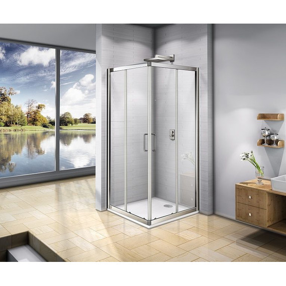 Душевое ограждение Bas Neo CR-90-C-CH 90х90 см, хром/прозрачное - фото, картинка 2 Душевое ограждение Bas Neo CR-90-C-CH 90х90 см, хром/прозрачное - фото 2